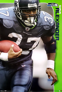 Shaun Alexander "Intensity" Seattle Seahawks NFL Action Poster - Costacos 2006