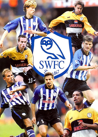 Sheffield Wednesday FC Owls 2000 7-Player Action Poster - UK Posters