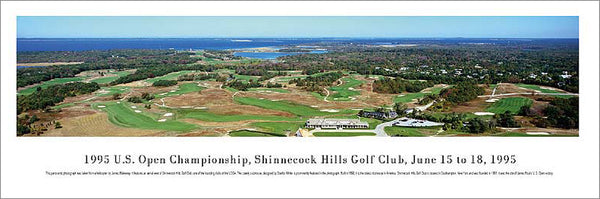 Shinnecock Hills Golf Club 1995 US Open Panoramic Poster Print - Blakeway Worldwide