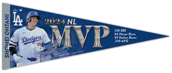 Shohei Ohtani 2024 National League MVP Los Angeles Dodgers Premium Felt Collector's Pennant - Wincraft