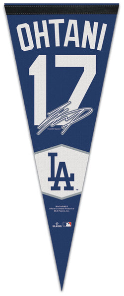 Shohei Ohtani Los Angeles Dodgers #17 Signature Series Premium Felt Collector's Pennant - Wincraft