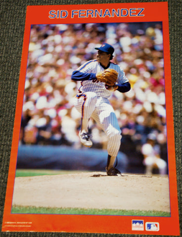 Sid Fernandez "Ace" New York Mets MLB Baseball Action Poster - Starline 1988