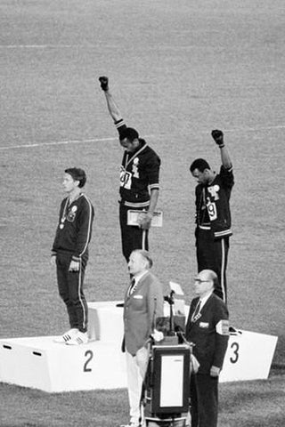 Tommie Smith and John Carlos "Black Power 1968" (Mexico City Olympics) Vertical 24x36 Poster - Walldecor