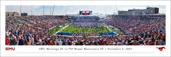 SMU Mustangs Football "Storm the Field" Gerald Ford Stadium Gameday Panoramic Poster Print - Blakeway 2025