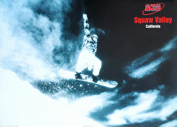 Snowboarding at Squaw Valley, California Winter Sports Action Poster - Pyramid Posters 1995
