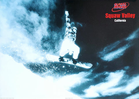 Snowboarding at Squaw Valley, California Winter Sports Action Poster - Pyramid Posters 1995