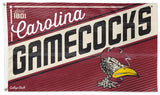 South Carolina GAMECOCKS Retro-Style NCAA College Vault Deluxe-Edition 3'x5' Flag - Wincraft Inc.