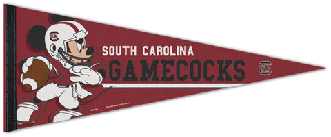 South Carolina Gamecocks Football "Mickey QB Gunslinger" Official NCAA/Disney Premium Felt Pennant - Wincraft Inc.