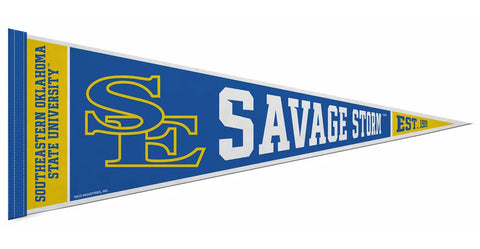Southeastern Oklahoma State University SAVAGE STORM Official NCAA Team Felt Pennant - Rico Inc.