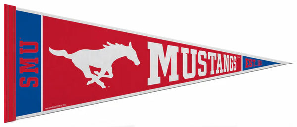 Southern Methodist University SMU MUSTANGS Official NCAA Team Felt Pennant - Rico Inc.