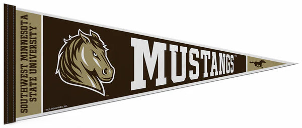 Southwest Minnesota State University MUSTANGS Official NCAA Team Felt Pennant - Rico Inc.