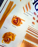 Italian Pasta (31 Varieties) "Spaghetti and Co." Cooking Kitchen Wall Chart Poster - Eurographics