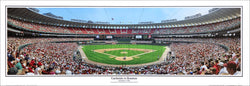 St. Louis Cardinals Busch Stadium 1996 (Ozzie Smith at-bat) Panoramic Poster Print - Everlasting Images