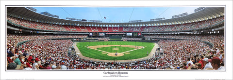 St. Louis Cardinals Busch Stadium 1996 (Ozzie Smith at-bat) Panoramic Poster Print - Everlasting Images