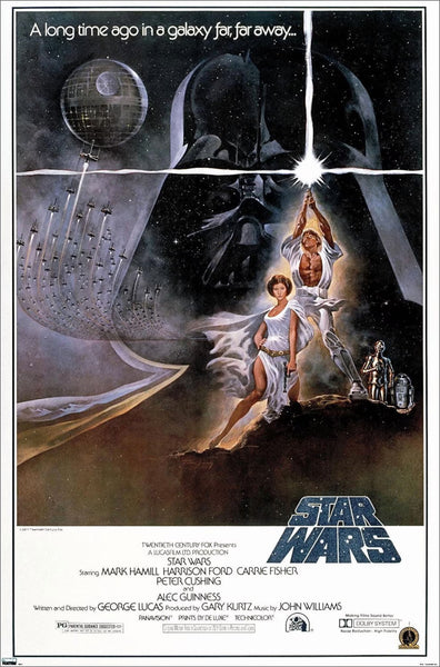 Star Wars (1977) Official "Style A" Movie Poster Reproduction - Trends International