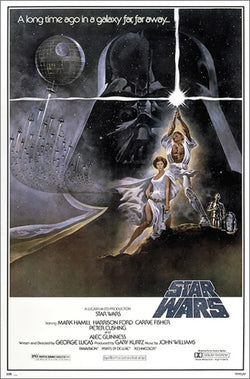 Star Wars (1977) Official "Style A" Original Art Poster Reproduction - Grupo Erik