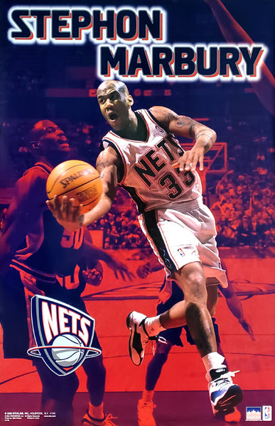 Stephon Marbury "Action" New Jersey Nets NBA Action Poster - Starline 2000