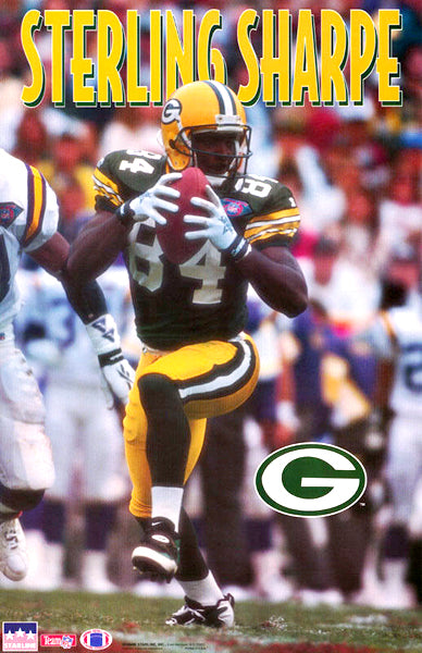 Sterling Sharpe "Superstar" Green Bay Packers NFL Action Poster- Starline 1994