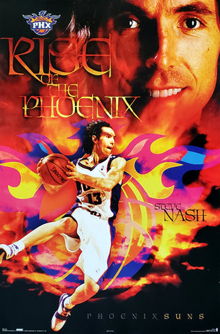 Steve Nash "Rise of the Phoenix" Phoenix Suns NBA Action Poster - Costacos 2005