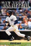 Steve Sax "Sax Appeal" New York Yankees 1990 24x36 MLB Action Poster - Costacos Final Stock Collection