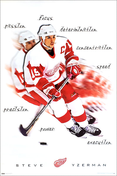 Steve Yzerman "Inspiration" Detroit Red Wings Poster - Costacos 2000