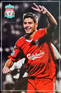 Steven Gerrard "Victory!" Liverpool FC Poster - GB Eye 2008
