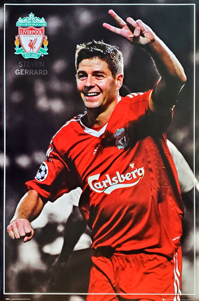 Steven Gerrard "Victory!" Liverpool FC Poster - GB Eye 2008