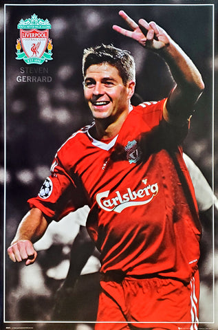 Steven Gerrard "Victory!" Liverpool FC Poster - GB Eye 2008