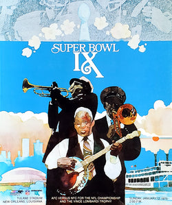 Super Bowl IX (1975) Event Poster Official NFL Licensed 20x24 Reproduction - Photofile Inc.