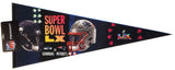 *SHIPS 2/17* Super Bowl LX (2026) "Dueling Helmets" Seattle Seahawks vs New England Patriots Official Premium Felt Event PENNANT - RICO Inc.