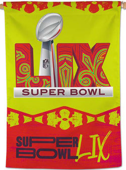 *SHIPS 11/11* Super Bowl LIX (New Orleans 2025) Official NFL Championship Event 28x40 BANNER Flag - Wincraft