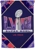 Super Bowl LVIII (Las Vegas 2024) Official NFL Championship Event 28x40 BANNER Flag - Wincraft Inc.
