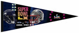 *SHIPS 2/17* Super Bowl LX (2026) "Dueling Helmets" Seattle Seahawks vs New England Patriots Official Premium Felt Event PENNANT - RICO Inc.