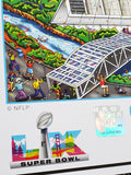 Super Bowl LX (San Francisco 2026) Official NFL Football Commemorative Pop Art Poster - Fazzino