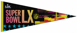 Super Bowl LX (San Francisco Bay Area 2026) Official Premium Felt Event PENNANT - RICO Inc.
