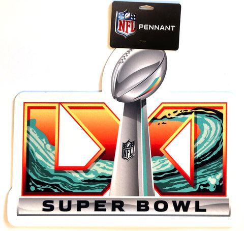 Super Bowl LXI (Los Angeles 2027) Official NFL Championship Game Logo 15x18 Felt Wall Pennant - RICO Inc.