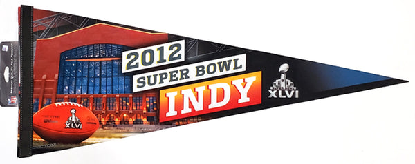 Super Bowl XLVI (Indianapolis 2012) "Game Night" Premium Felt Pennant - Wincraft