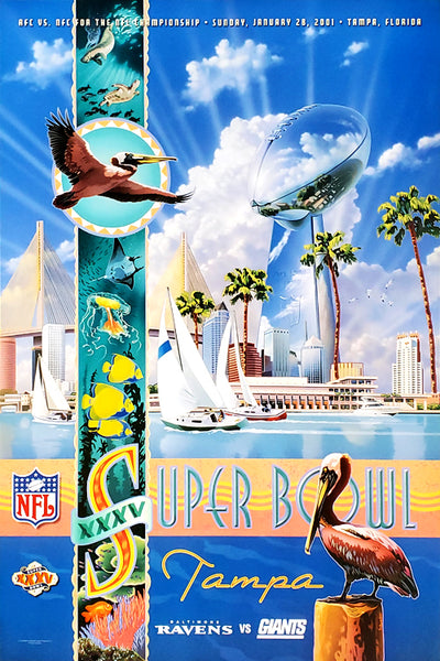 Super Bowl XXXV (2001) Official 24x36 Event Poster - Action Images