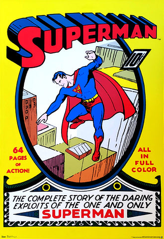 Superman #1 (Summer 1939) Official DC Comics Cover Poster Reprint - Trends International