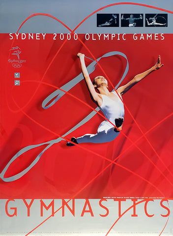 Sydney 2000 Summer Olympic Games Gymnastics Events Vintage Original Official Poster