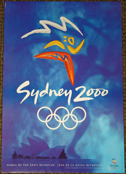 Sydney 2000 Summer Olympic Games Vintage Original Official Primary Logo Poster