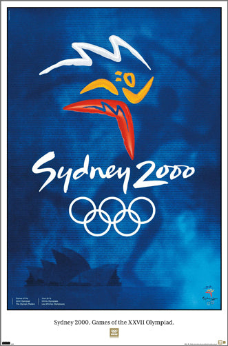 Sydney 2000 Summer Olympic Games Official IOC Commemorative Poster Reproduction