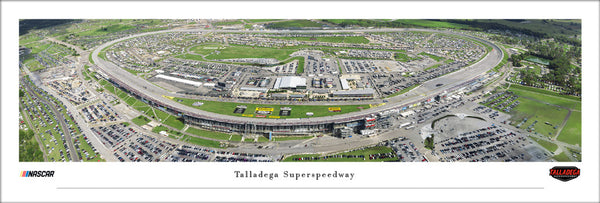 Talladega Superspeedway NASCAR Race Day Panoramic Poster - Blakeway Worldwide
