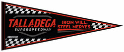 Talladega Superspeedway "Iron Will" NASCAR Auto Racing Official Felt Collector's Pennant - Rico Inc.