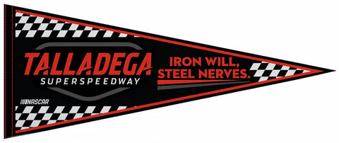 Talladega Superspeedway "Iron Will" NASCAR Auto Racing Official Felt Collector's Pennant - Rico Inc.