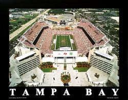 Tampa Bay Bucs Raymond James Stadium Opening Season (w/Sombrero) Premium Poster Print - Aerial Views