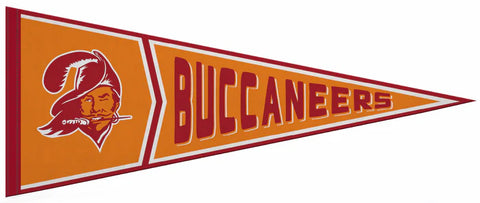 Tampa Bay Buccaneers 1976-Style Official NFL Retro Collection Felt Pennant - Rico Inc.