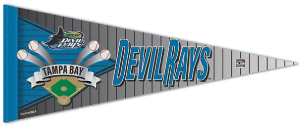 Tampa Bay Devil Rays Retro-1990s-Style MLB Cooperstown Collection Premium Felt Team Pennant - Wincraft