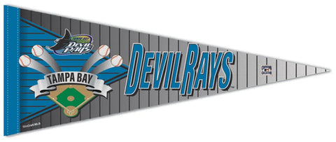 Tampa Bay Devil Rays Retro-1990s-Style MLB Cooperstown Collection Premium Felt Team Pennant - Wincraft