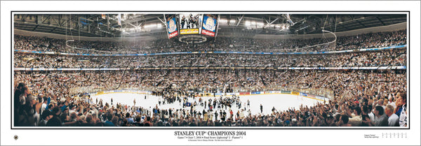 ブライトンFC 2004 Division2プレーオフ勝利記念絵 Tampa Bay Lightning 2004 Stanley Cup Champs Panoramic Poster Print